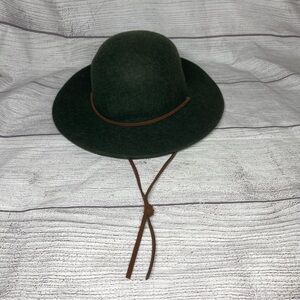 Brixton Tiller Hat Men's Medium 7 1/4 Green 100% Wool Outdoor Western Wide Brim